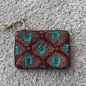 Anthropologie beaded coin purse